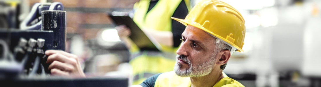 Workers in a warehouse.